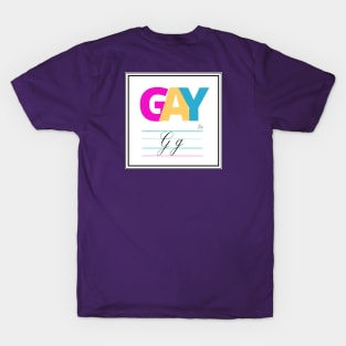 GAY Queer Alphabet Cards T-Shirt